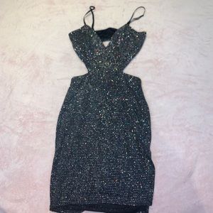 Very hot Windsor sparkly party dress with side cut outs!